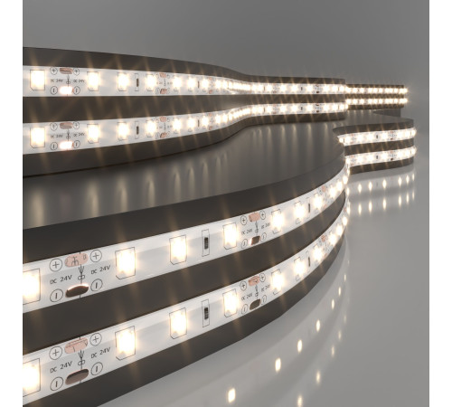 Светодиодная лента 24 В 4,8 Вт/м 60 Led/м 2835 IP65, теплый белый 3300K, 5 м Лента светодиодная 24V 4,8W 60Led 2835 IP65 теплый белый, 5м