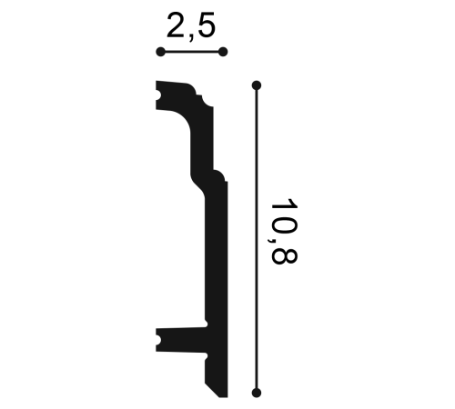 Плинтус Orac Decor SX155