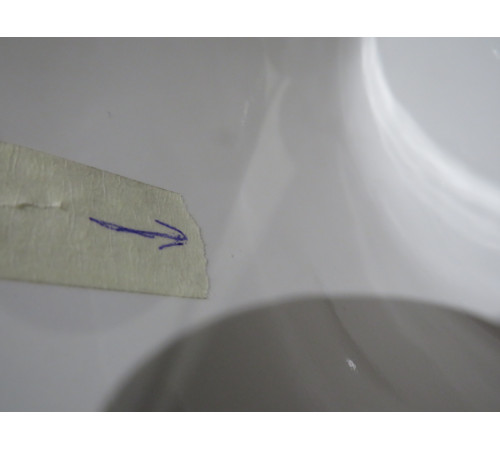 Биде подвесное GSI Kube X 500x360 мм с отверстием под смеситель без крепежа 9464111