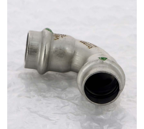 Отвод пресс 90° Viega Sanpress Inox нержавеющая сталь 18 мм 435646