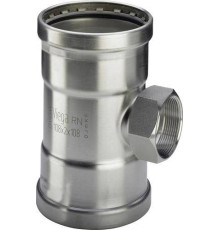 Тройник пресс Sanpress Inox XL Viega нержавеющая сталь 108х3/4х108 мм ВР 482909