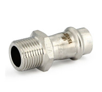 Муфта пресс с наружной резьбой Uni-Fitt 35 мм х 1 1/4 нержавеющая сталь 772S5500