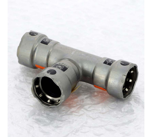 Тройник пресс Megapress Viega 1x1/2x1 695033