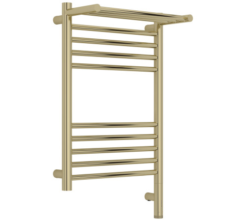 Полотенцесушитель электрический Сунержа Богема 3.1 с 1 полкой 400x600 мм правый шампань глянец 020-6007-6040