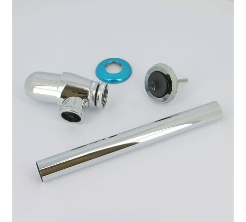 Сифон для раковины Alcaplast A437 бутылочный 1 1/4 x 32 мм с выпуском и пробкой хром A437