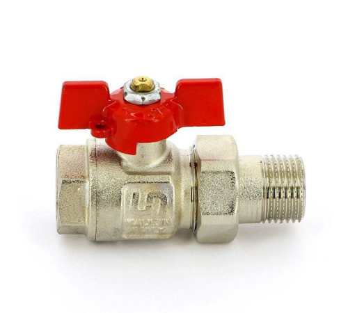 Кран шаровой полнопроходной Uni-Fitt бабочка с разъемным соединением 1/2 НВ 113T2000
