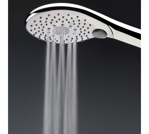 Душевой комплект Bossini Syncronia с лейкой, шлангом и держателем, черный матовый C12034C.073