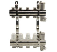 Блок коллекторный Kromwell EUROS 1 с термостатическими вставками и воздухоотводчиками 4 выхода 3/4 EK EU.ST6079450