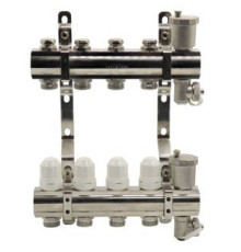 Блок коллекторный Kromwell EUROS 1 с термостатическими вставками и воздухоотводчиками 4 выхода 3/4 EK EU.ST6079450