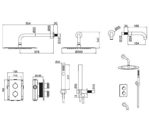 Душевой комплект Allen Brau Priority хром 5.31014-00