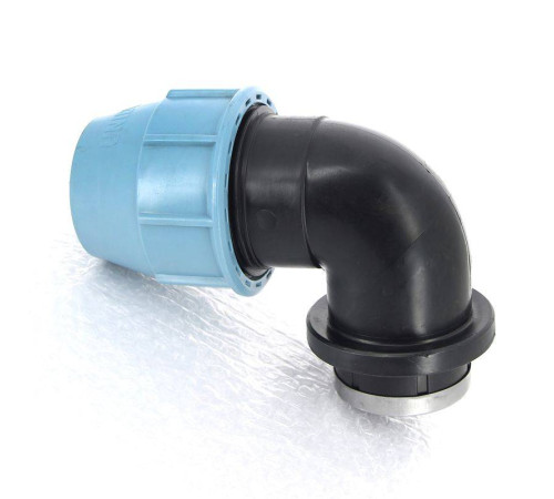 Угольник обжимной Unidelta Deltone 63х2 внутренняя резьба для ПНД труб 1009064007