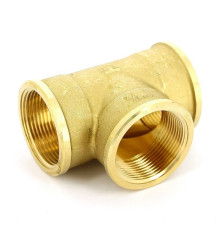 Тройник латунный Tiemme 1 1/2 ВР 1500078