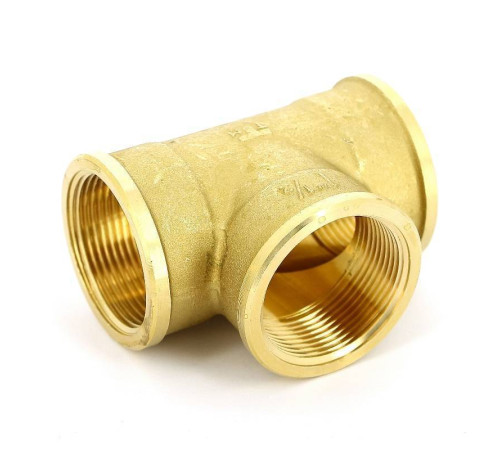 Тройник латунный Tiemme 1 1/2 ВР 1500078