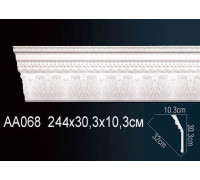 Карниз потолочный Perfect AA068 полиуретановый с рисунком AA068