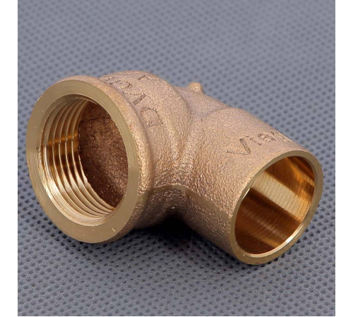 Угол 90° бронзовый Viega 94090G пайка-ВР 22x3/4 107581
