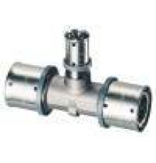 Тройник пресс FAR 32х3-20х2.5-32х3 мм латунный 5909 3204