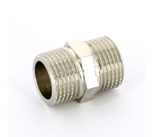 Ниппель резьбовой Tiemme 3/8 НН никелированный 1500432