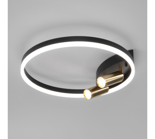 Умный потолочный светильник Eurosvet Luminari 90247/3 90247/3 черный/золото Smart