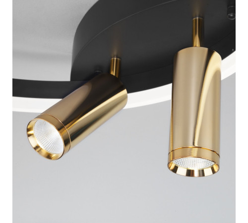 Умный потолочный светильник Eurosvet Luminari 90247/3 90247/3 черный/золото Smart