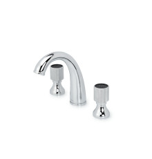 Смеситель для раковины Boheme Royal Cristal на 3 отверстия хром/черный кристалл 277-Royal/CRST black