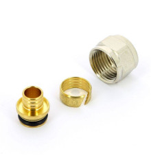 Соединитель обжимной Uni-Fitt 16x2.0 мм - 1/2 конус для полиэтиленовых труб 681N1612