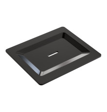 Мыльница накладная Boheme Space с латунной чашей глянцевая оружейная сталь 10966-SGM-SOAP