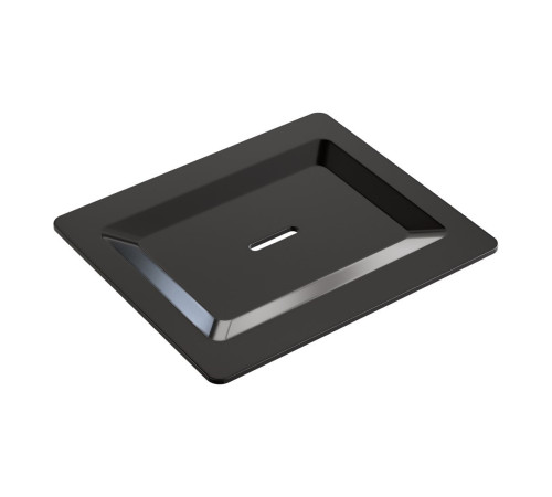 Мыльница накладная Boheme Space с латунной чашей глянцевая оружейная сталь 10966-SGM-SOAP