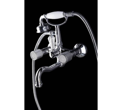 Смеситель для ванны Boheme Royal Cristal с душевым комплектом хром 273-Royal/CRST