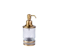 Дозатор для жидкого мыла Boheme Royal Cristal настольный бронза 10929-BR