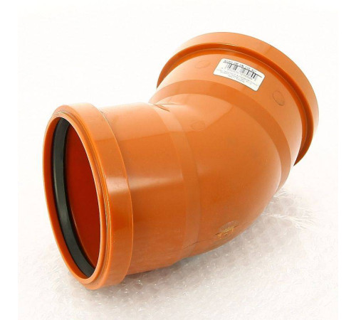 Отвод канализационный двухраструбный Ostendorf KGBD 110 мм 45° 228080