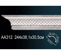 Карниз потолочный Perfect AA312 полиуретановый с рисунком AA312