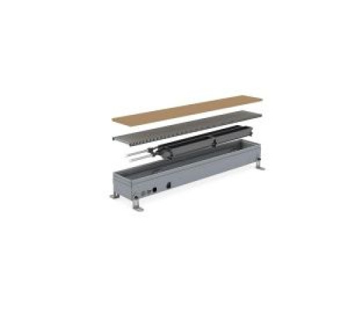 Конвектор внутрипольный Jaga Clima Canal Metal с решеткой BNA 80x1440x180 мм CLCM0.00814418/BNA/SP