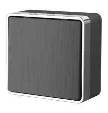 Выключатель одноклавишный Gallant графит рифленый W5010004