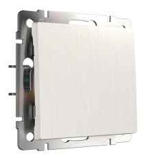 Выключатель одноклавишный (перламутровый рифленый) W1110013