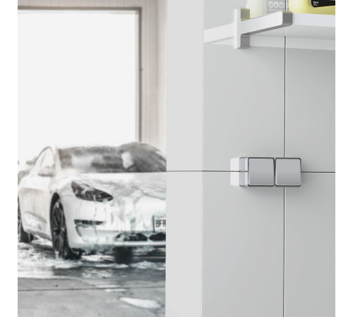 Выключатель одноклавишный влагозащищенный Gallant серебряный W5010206