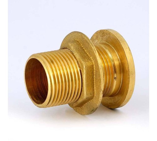 Выпуск резервуарный Tiemme 1 НР с фланцем и контргайкой без заглушки 1500176