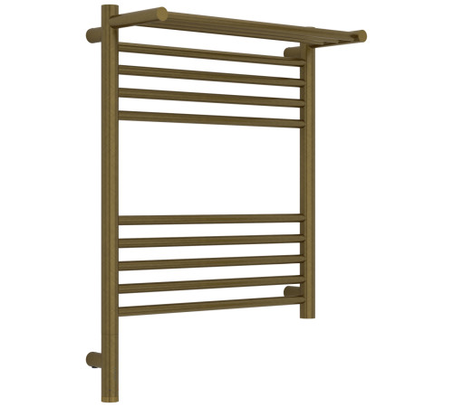 Полотенцесушитель электрический Сунержа Богема 3.1 с 1 полкой 50х60 см левое подключение состаренная бронза браш 05-6006-6050