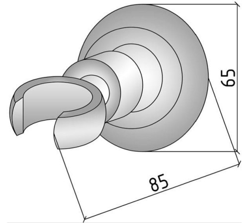 Держатель для ручного душа Boheme Imperiale золото глянцевое 620