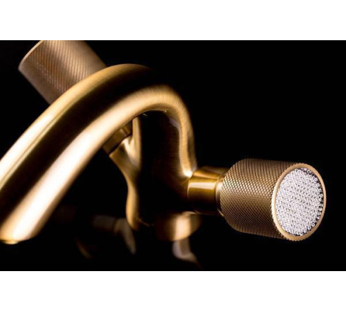 Смеситель для раковины Boheme Royal Cristal высокий золото 292-Royal/CRST