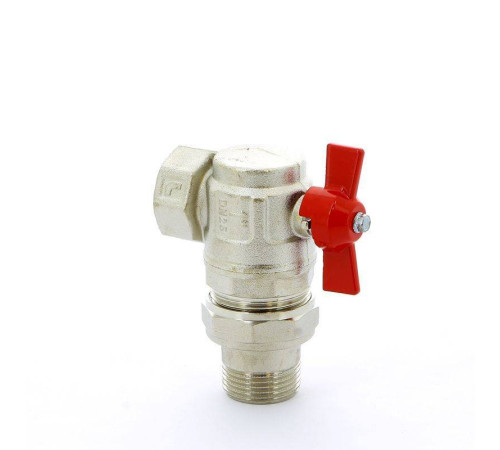 Кран шаровой ITAP IDEAL 1 НВ угловой с разъемным соединением бабочка 298