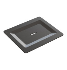 Мыльница накладная Boheme Space с латунной чашей оружейная сталь 10966-GM-SOAP