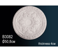 Розетка потолочная под люстру Perfect B3082 полиуретановая с орнаментом 521 мм B3082