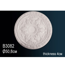 Розетка потолочная под люстру Perfect B3082 полиуретановая с орнаментом 521 мм B3082