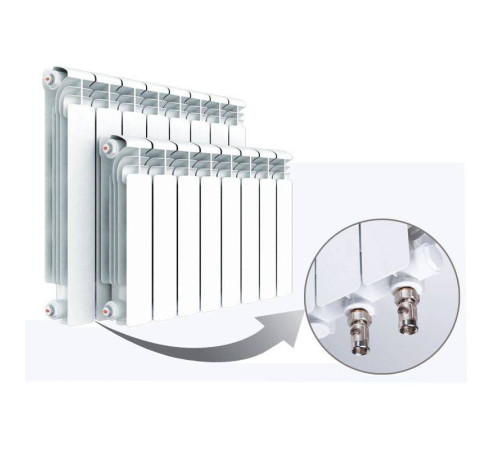 Радиатор алюминиевый RIFAR Alum 350 6 секций R-AL-350-06