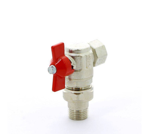 Кран шаровой ITAP IDEAL 1/2 НВ угловой с разъемным соединением бабочка 298