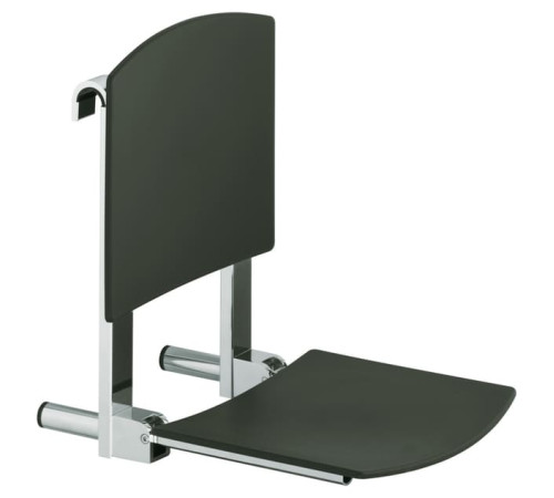 Сиденье для душа складное Keuco Plan Care темно-серый/хром 34981 010037