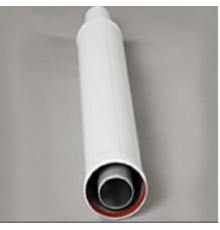 Удлинение коаксиальное Gekon 60/100 мм 1000 мм алюминий/оцинкованная сталь GKD 60100L100