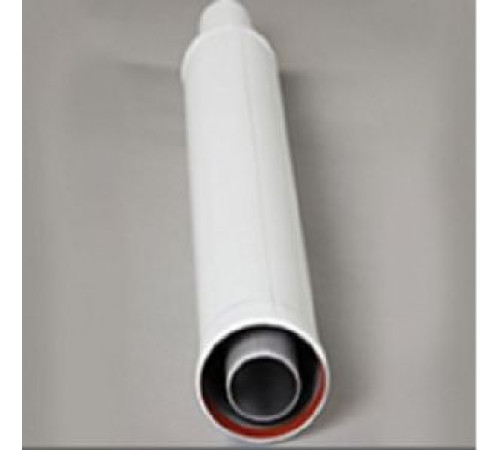 Удлинение коаксиальное Gekon 60/100 мм 1000 мм алюминий/оцинкованная сталь GKD 60100L100