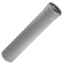 Труба канализационная раструбная Uponor Decibel 50x2.0 мм 2 м ПП серая 1051096