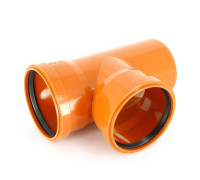 Тройник канализационный наружный Ostendorf KG 110x110 мм 87° 220400